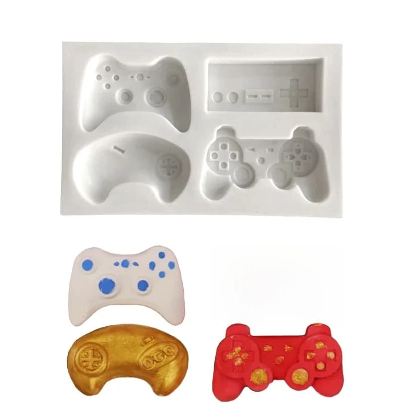 Moule en Silicone pour contrôleur de jeu, outils de décoration de gâteaux Fondants