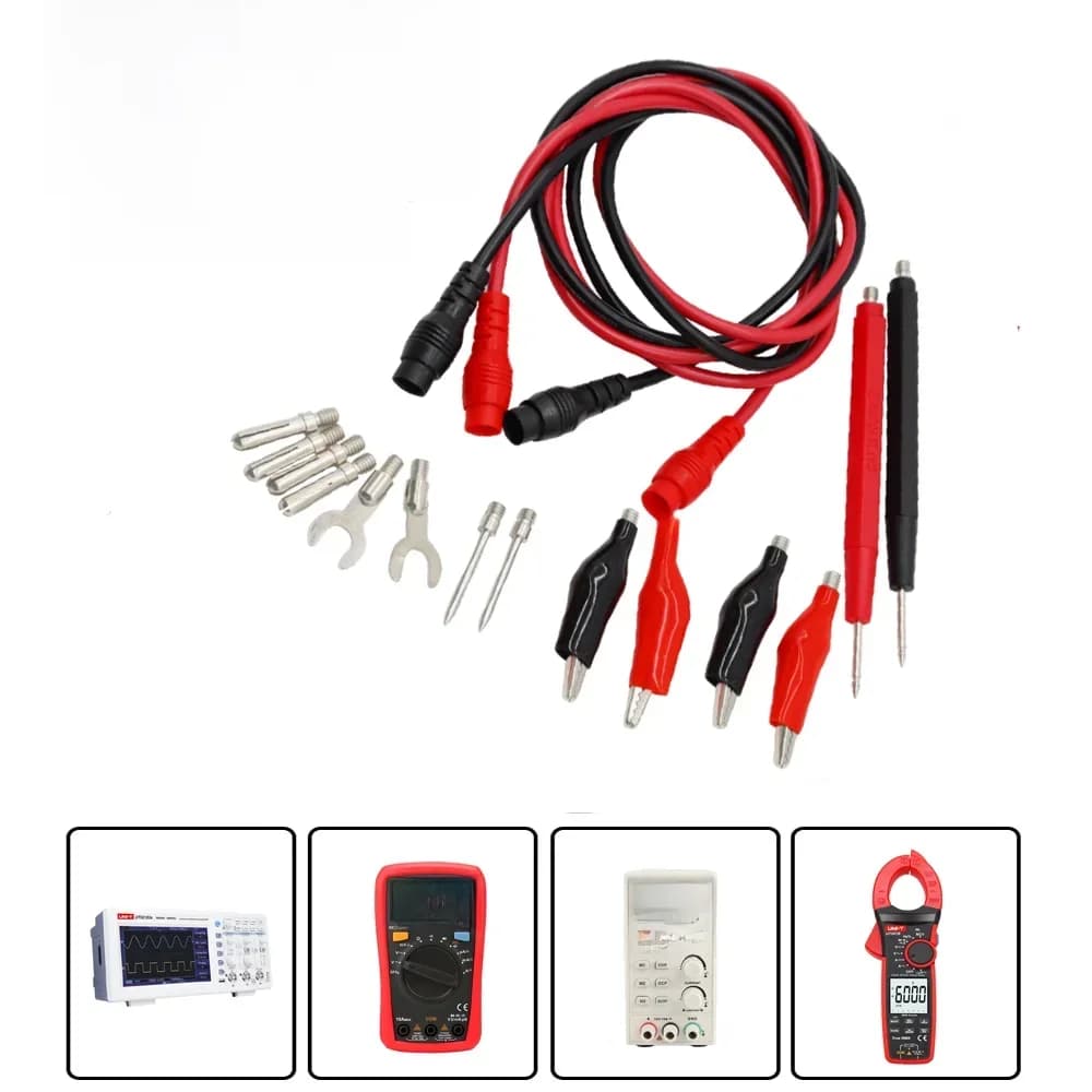 Kits de fils de Test multimètre universels, 16 pièces, avec sondes à aiguilles remplaçables, 1000V 20A, fil de Silicone, câble de testeur