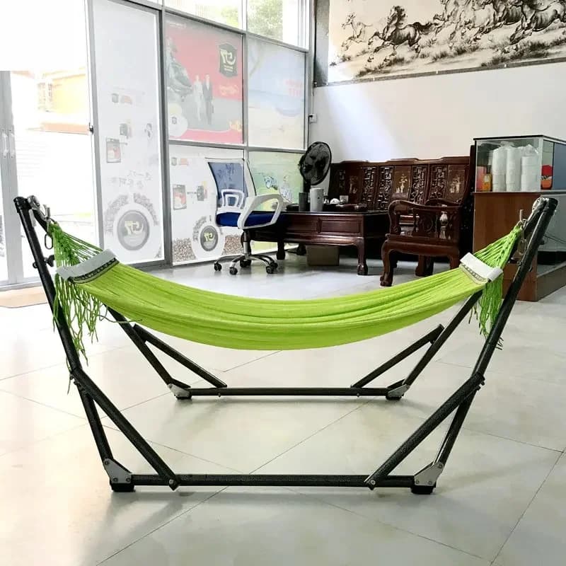 Hamac à support pliant pour enfants, balançoire intérieure et extérieure, permettant de gagner de l'espace de 160 lb