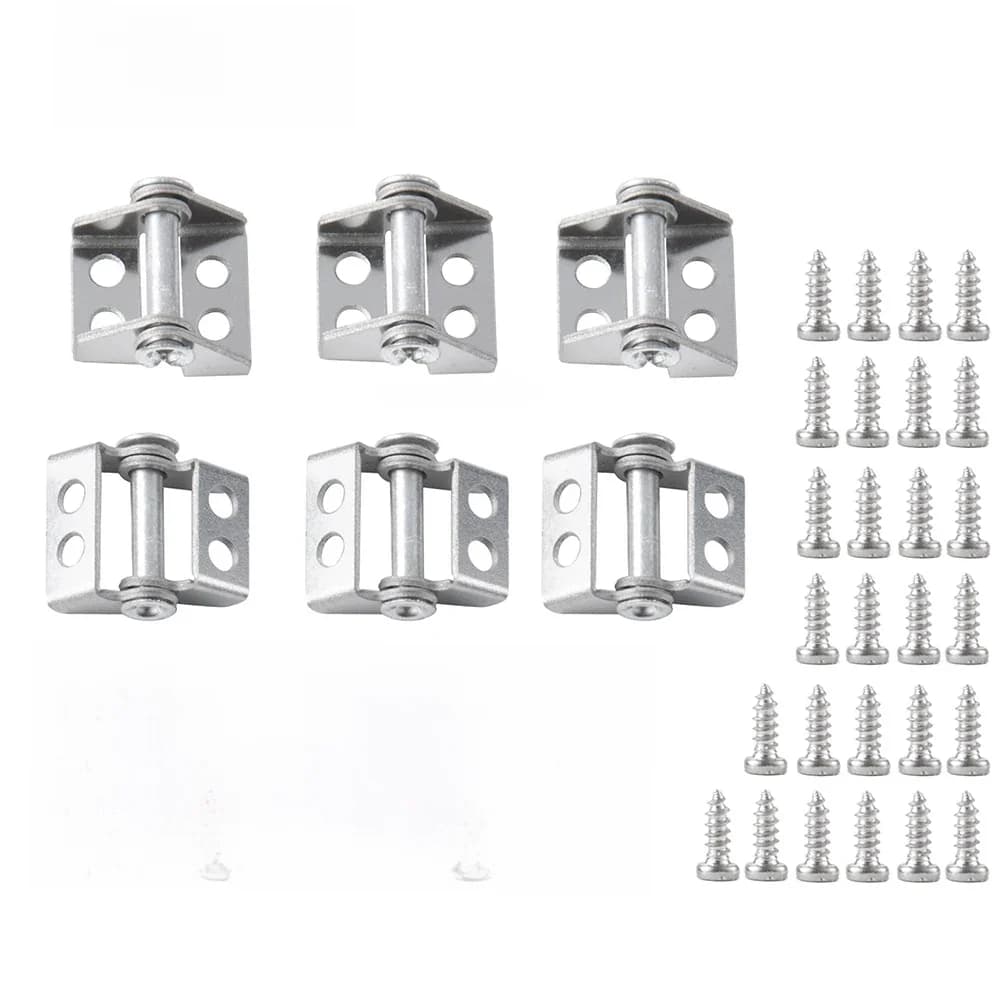 AXSPEED 6 pièces charnière de boîte de chargement de remorque en métal pour Tamiya R620 1/14 RC tracteur camion voiture pièces de mise à niveau accessoires