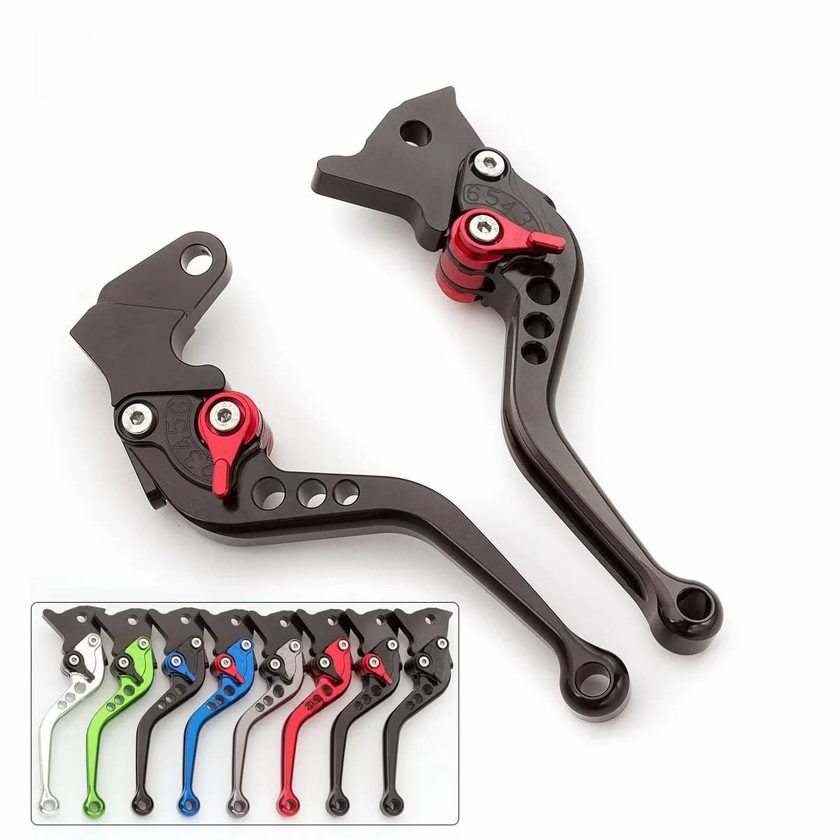 Leviers de frein et d'embrayage de moto réglables, 8 couleurs, pour modèles de disques Vespa PX LML 125 150 200 Star PX125 PX150, disque avant et arrière Durm