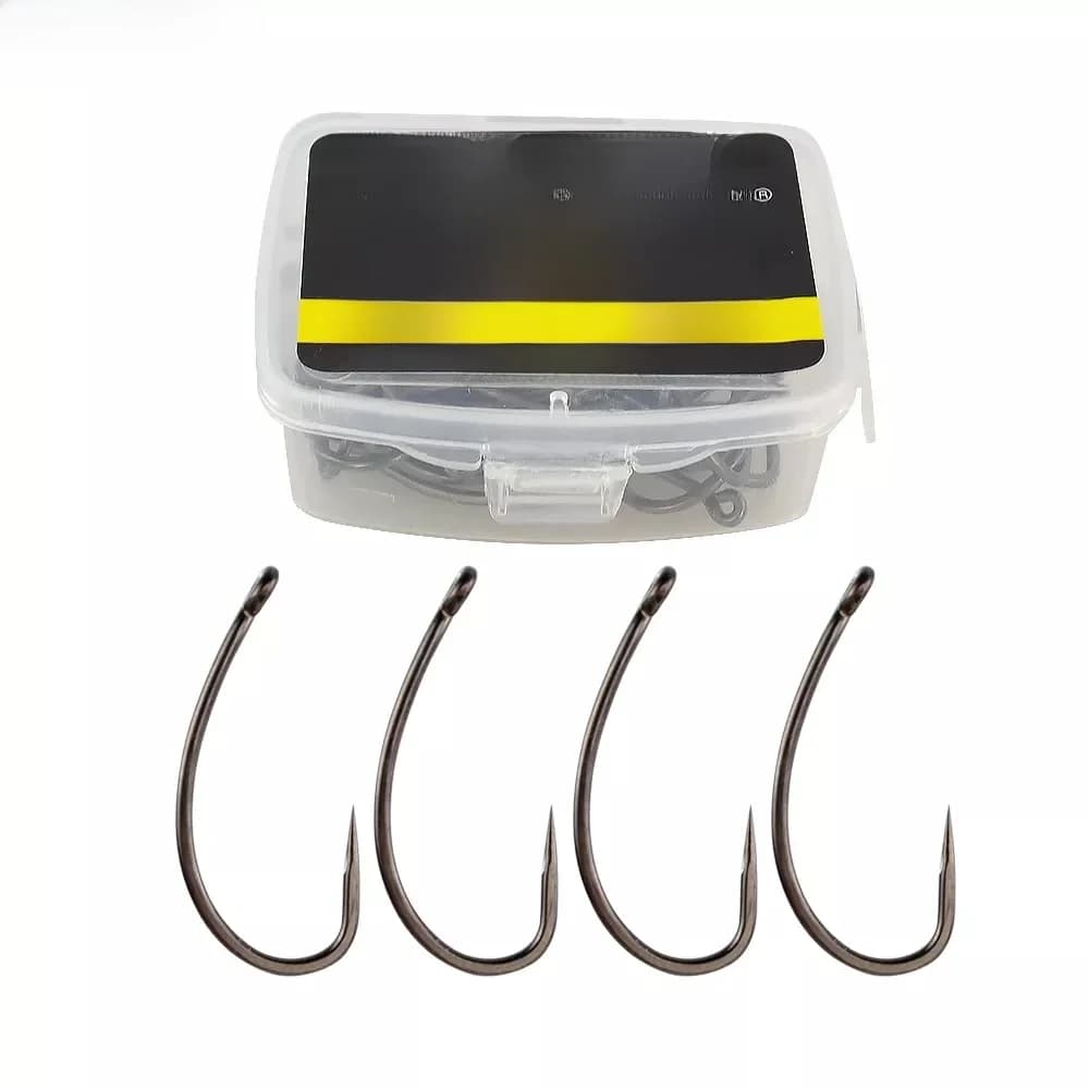 50 Pièces Hameçons sans ardillon Non-barb acier à haute teneur en carbone accessories carpe 8004