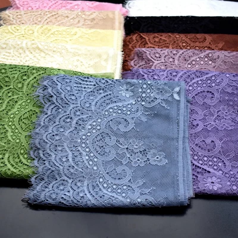 Garniture en dentelle française pour broderie de cils, accessoires de bricolage, lingerie, travail, Chtalk, Lly, 3m par lot