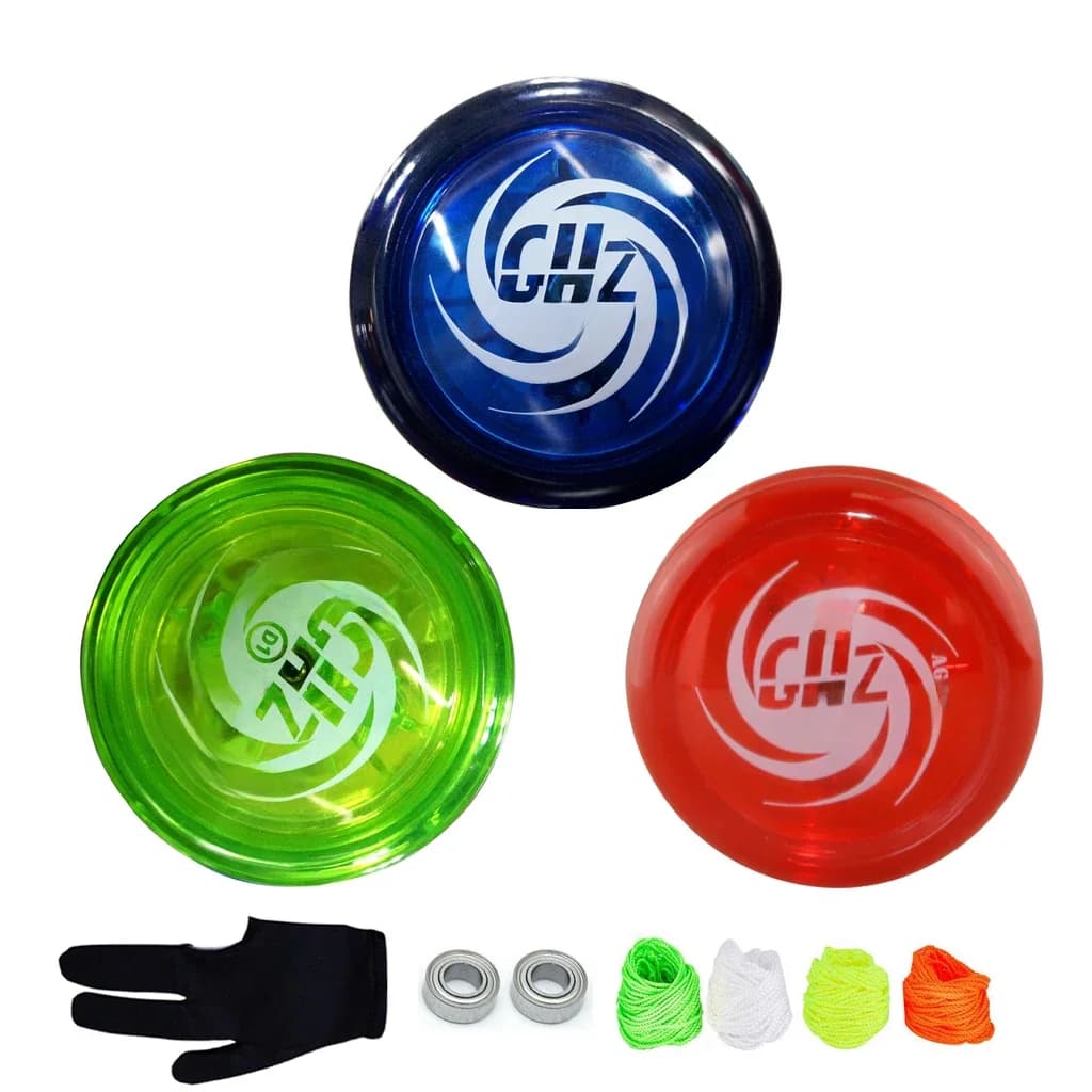 Fantôme main réactive Pro niveau D1 basique 2A roulement à billes Yoyo pour corde du bout des doigts jeu de tour en boucle jouer intérieur extérieur