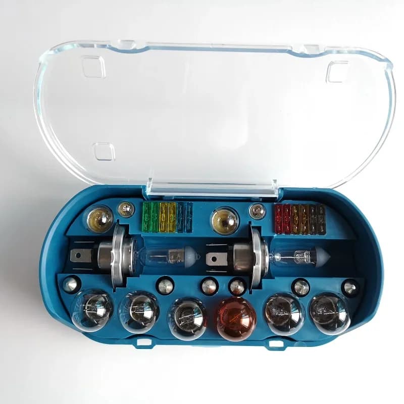 Kit d'urgence pour voiture, ampoule halogène H4 H7 H1 12V 60W 55W P43T 1157 S25 ATC FUSE T10 W5W BAY15D R5W, ensemble combiné de lampes multi-modèles