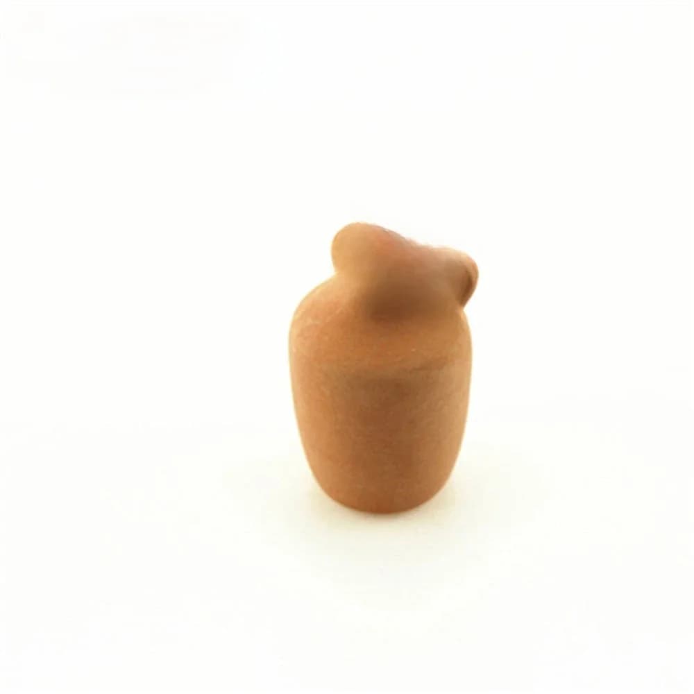 Accessoires miniatures pour maison de poupée 1/12, 1 pièce, Mini pot de fleurs en céramique, modèle de Vase de Simulation pour décoration de maison de poupée ob11