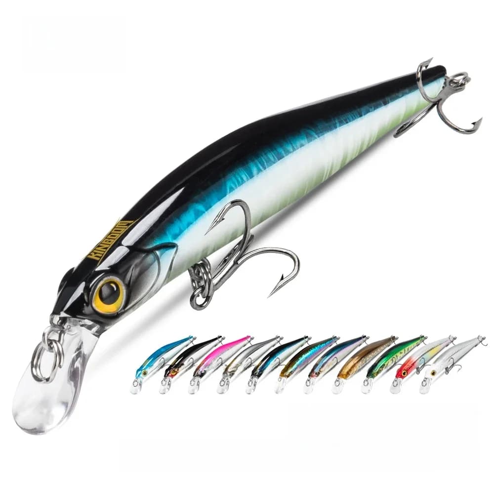 Royaume vente chaude Jerkbaits leurres 60mm 6g 80mm 9g 105mm 18.6g coulant vairon Swimbait Isca appâts artificiels pêche Wobblers