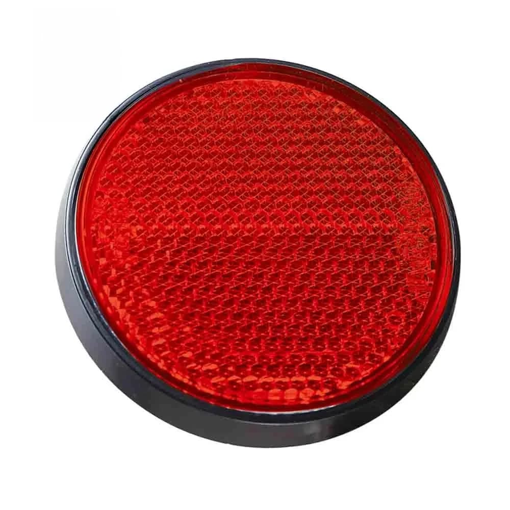 AOHEWEI – bandes réfléchissantes auto-adhésives pour remorque, marque de sécurité ronde, Positions réfléchissantes arrière pour camion, moto, bateau, caravane, 1 pièce