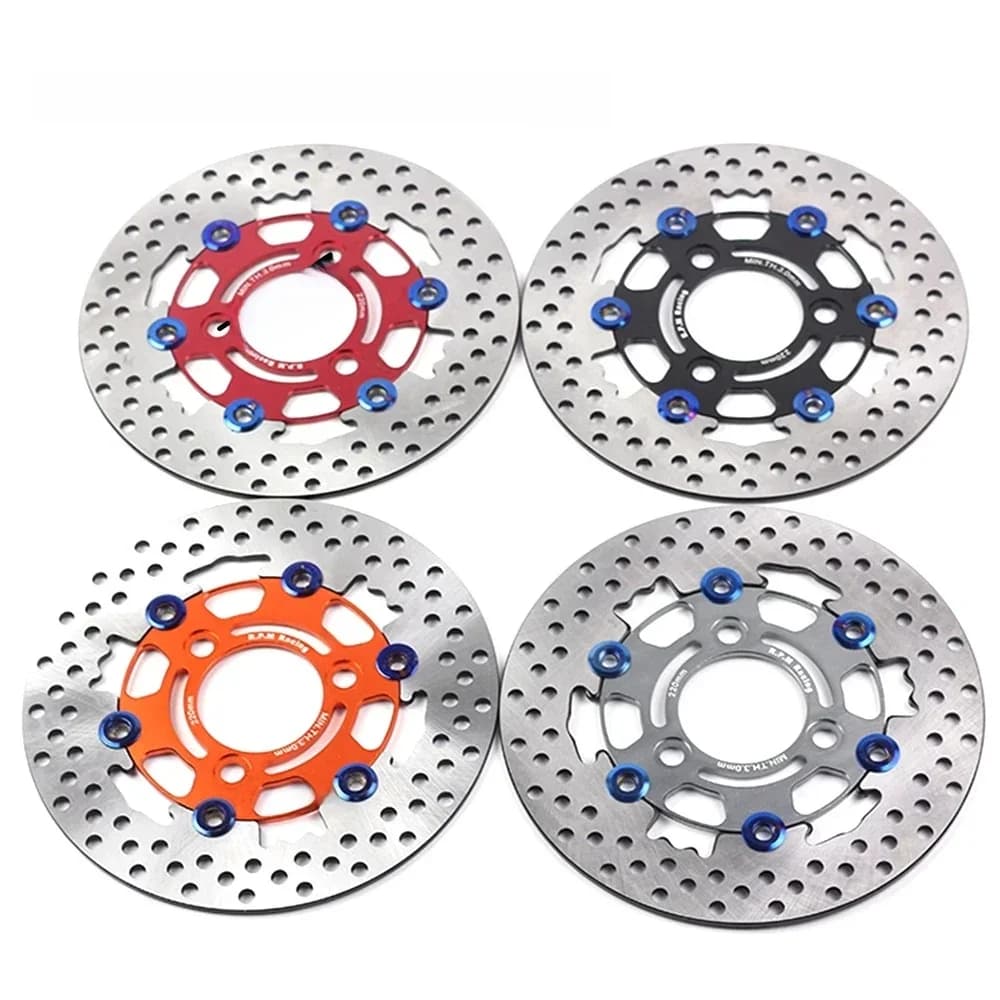 Disque de frein flottant universel pour moto, 220mm x 70mm, 3 trous, pour Honda Yamaha Aerox BWS RSZ FORCE M3 Niu Ninebot Scooter
