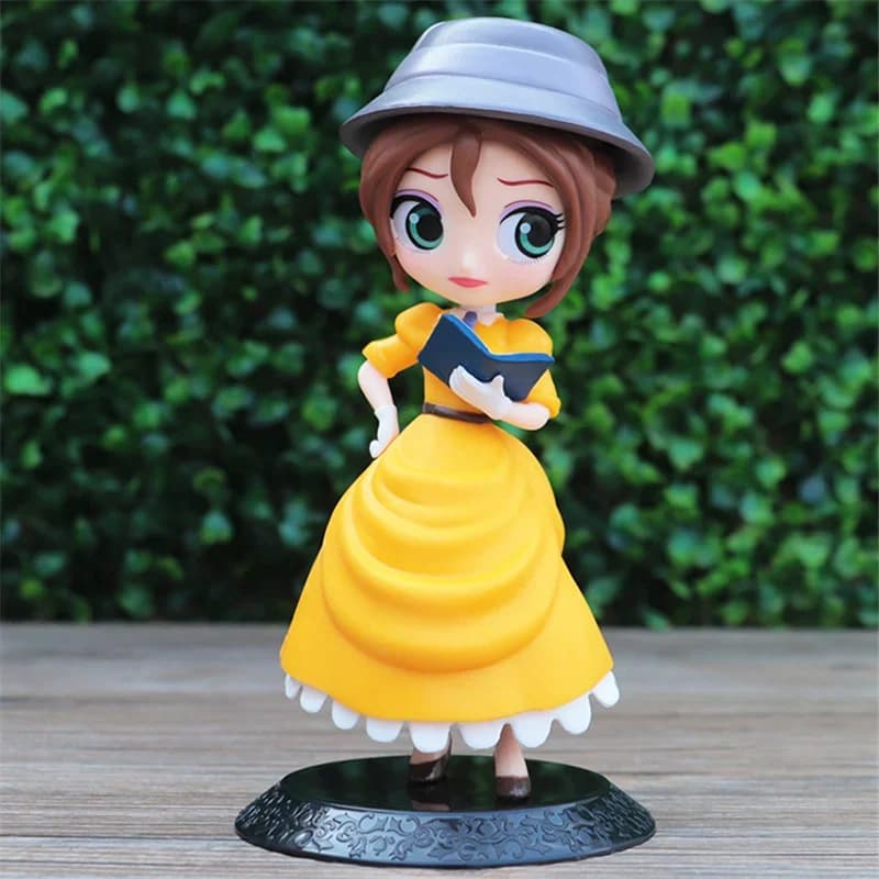 Q Posket mignon grands yeux raiponce jenny sirène princesse PVC Anime poupées à collectionner Q Version modèle jouet cadeau d'anniversaire