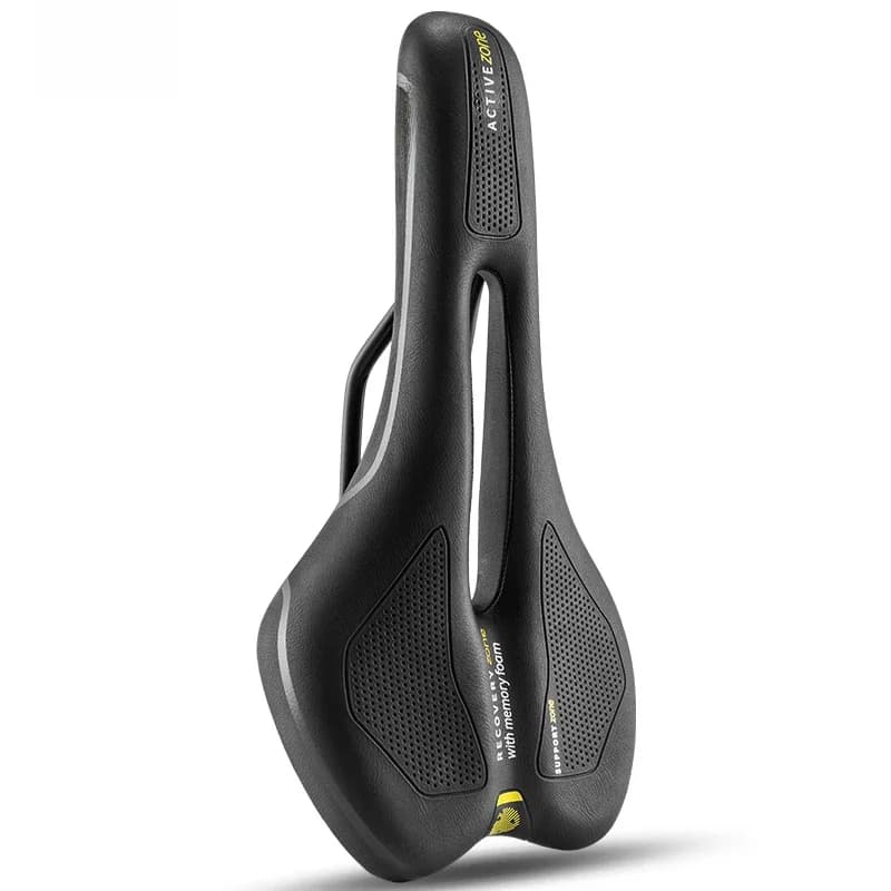 SELLE ROYAL-Selle de vélo respirante en mousse à mémoire de forme, avec coussin éponge, amortisseur de chocs, unisexe, noire
