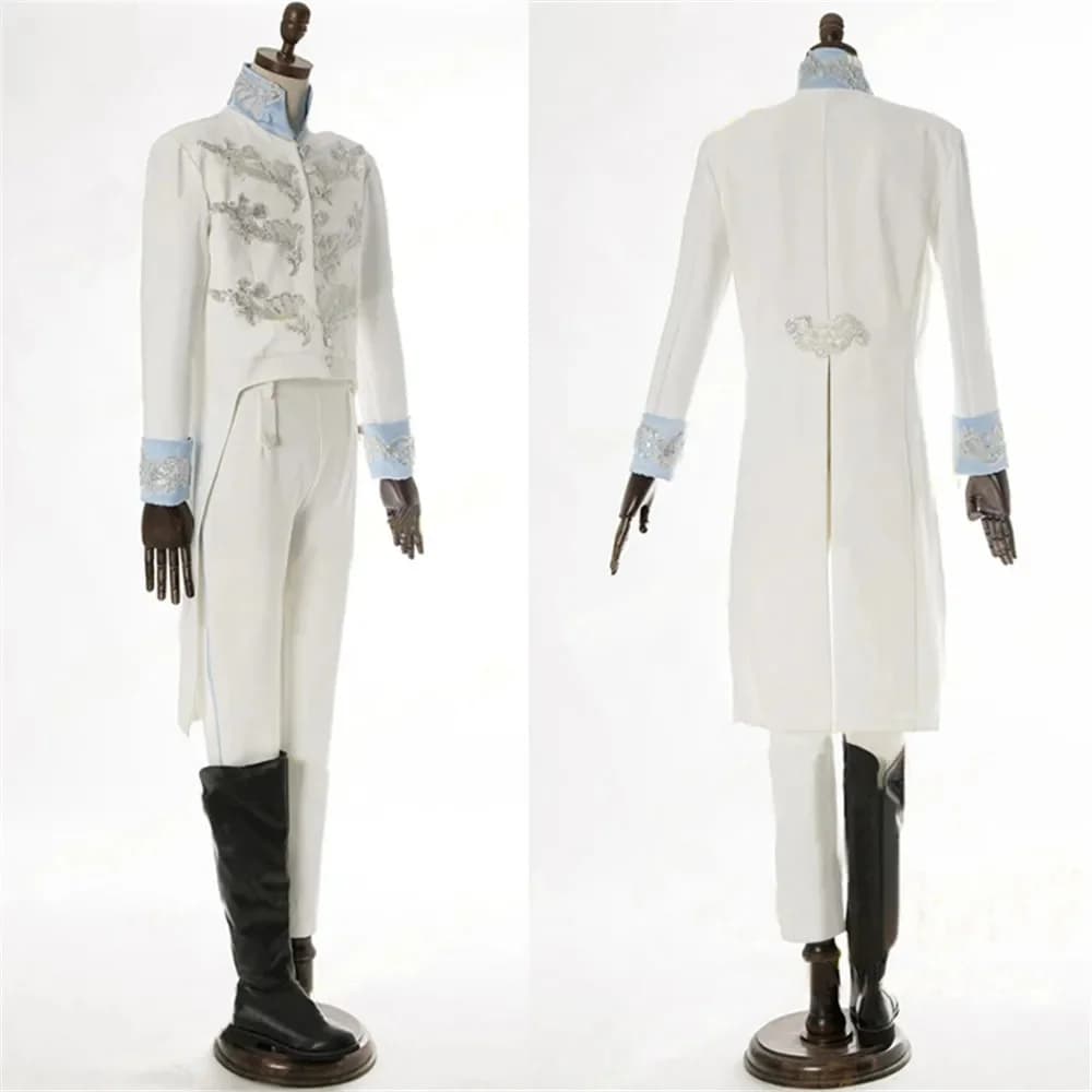 Costume de cendrillon pour adultes, Costume de Cosplay de Prince, Costumes d'halloween pour hommes, veste brodée, Costume de fête de carnaval