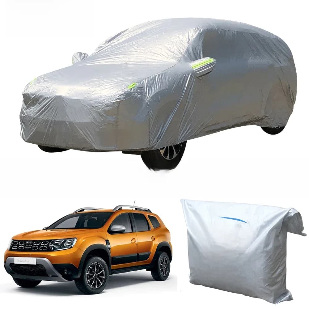 Housse de protection pour voiture Dacia Duster 2010-2026, pare-soleil extérieur, résistant aux UV, à la pluie, à la neige et au brouillard, anti-poussière