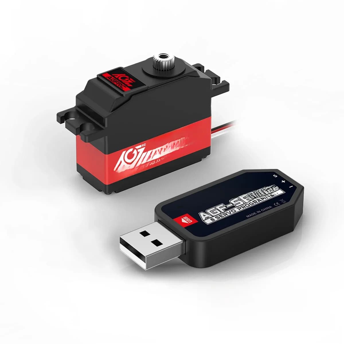 AGFRC B26CLM couple élevé 10.5KG vitesse rapide 0.080sec engrenage en titane Mini taille HV DC Servo sans noyau pour 1/12 voitures RC hélicoptère bricolage