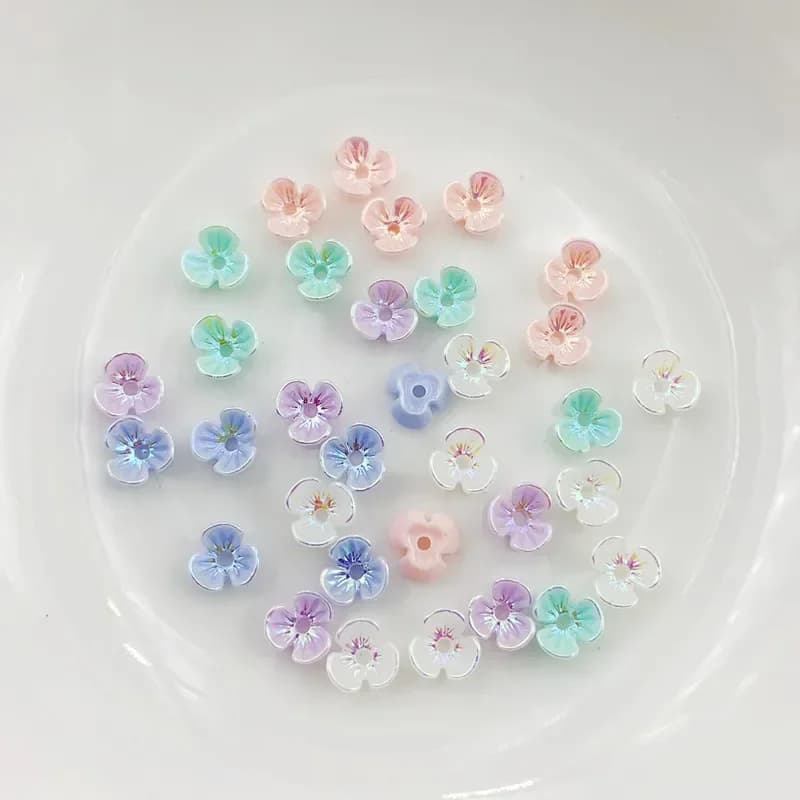 30 pièces de pétales de Rose 3D en résine, accessoires de manucure, pour Nail Art, décorations en strass, à faire soi-même