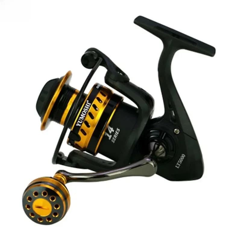 Moulinet Spinning tout métal à deux Styles LT 2000 3000 4000 5000 6000 7000, bobine à bascule en métal, pour la pêche à la carpe