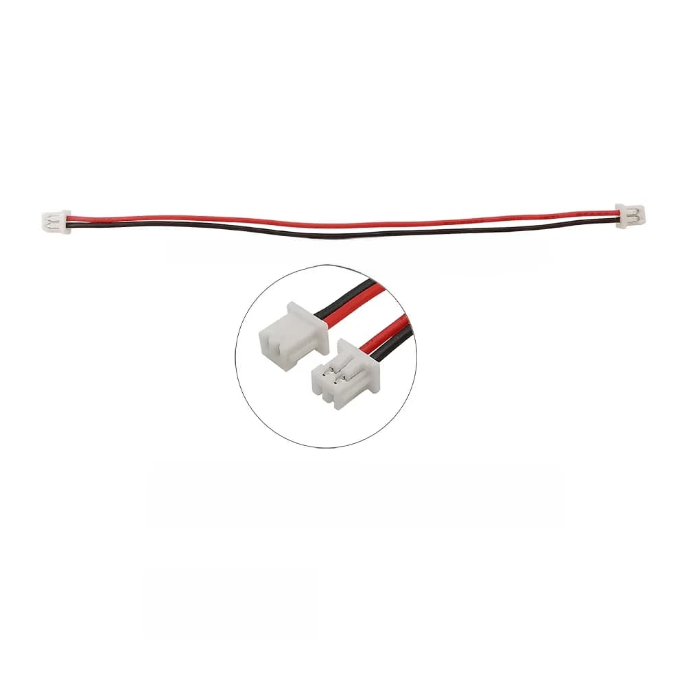 Connecteur de câble métallique JST 1.25mm, 2 broches, pas de 1.25mm, Double prise femelle Micro JST 1.25 2p 10cm 15cm 20cm 30cm, 5/10/20 pièces