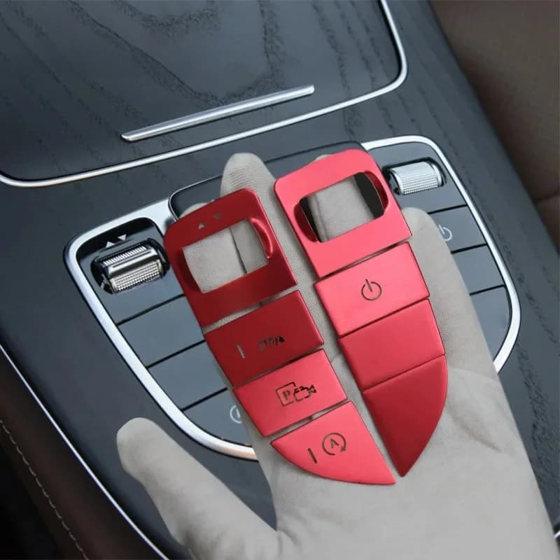 Autocollants de style de voiture pour Mercedes Benz Classe E W213, console centrale, limitation du changement de vitesse, boutons de commutation de la souris, couvertures, accessoires