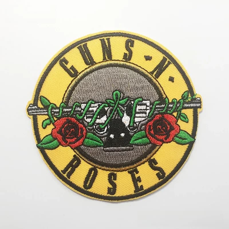 GUN BAND ROCK MUSIC fer sur patchs tissu réparer décorer vêtements vêtements couture décoration Applique Badges métal lourd