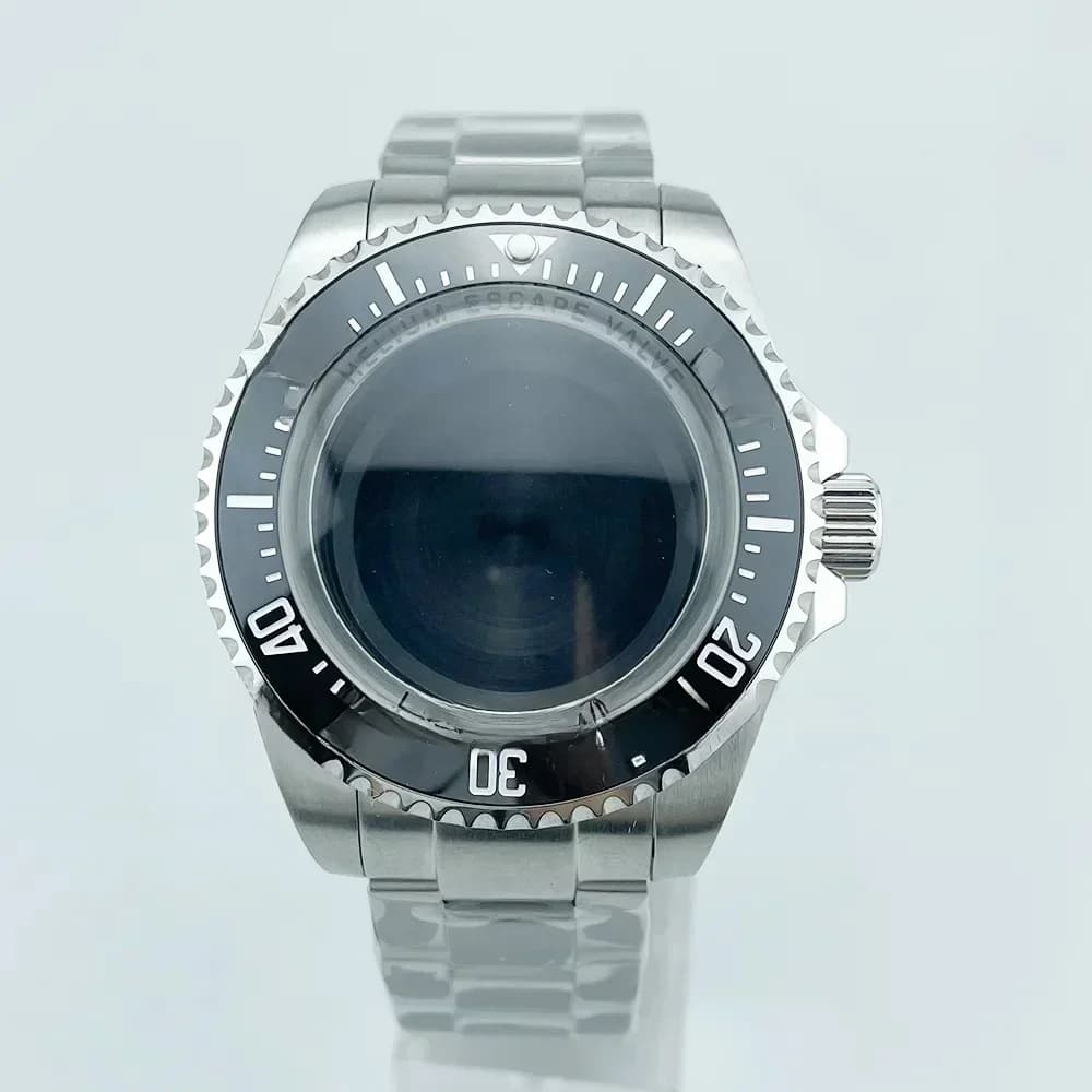 Grand Boîtier de Montre avec Bracelet, 43.5mm, 500m, 50Bar, WR DEEP PCT Zones age, Compatible avec le Mouvement ETA2824/NH35A, Nouveau