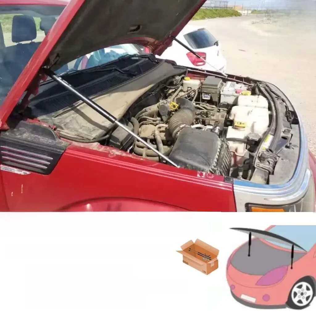 Amortisseurs de capot pour Dodge Nitro 2006-2012, entretoises à gaz, support de levage, amortisseur, pièces de voiture, accessoires de modification de capot avant, accessoire le plus récent