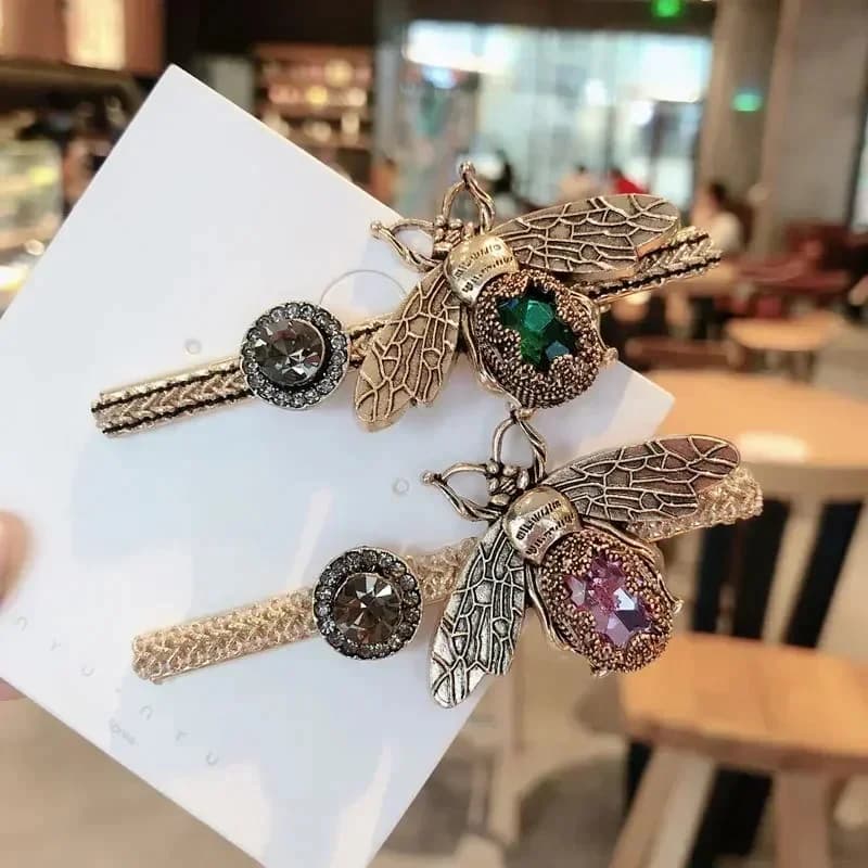 Épingles à cheveux rétro élégantes pour femmes, pinces à cheveux pour filles, bandes de cheveux, biscuits, bijoux féminins de luxe, accessoires de mode