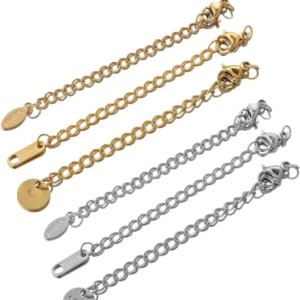 Étiquette en acier inoxydable queue arc-en-ciel JOcorriged ster fermoirs connecteur, bijoux à bricoler soi-même résultats exécutifs, bracelet collier artisanat, 10 pièces/lot