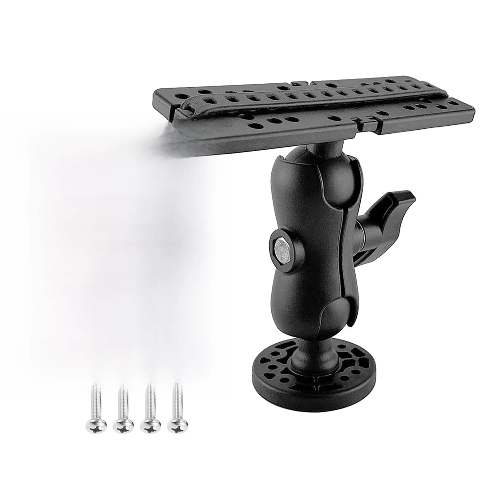 Support universel de sondeur de profondeur pour bateau marin, support d'invite de transducteur, support de détecteur de poissons, plaque GPS, support de base résistant à 360