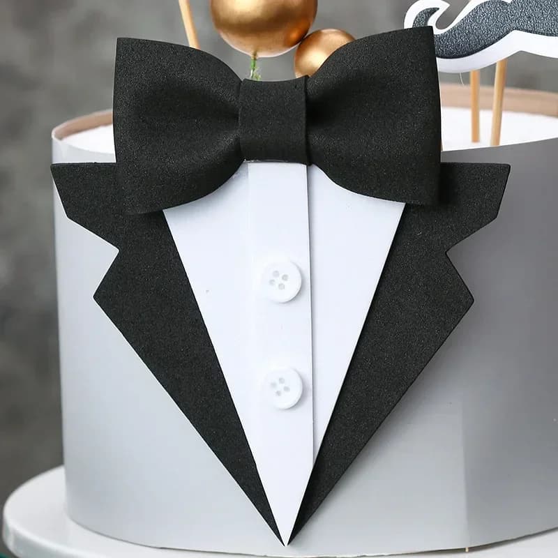 Costume Eva avec nœud papillon, décoration de gâteau pour la fête des pères, père, anniversaire, papa, outils de décoration de pâtisserie, cadeaux de fête