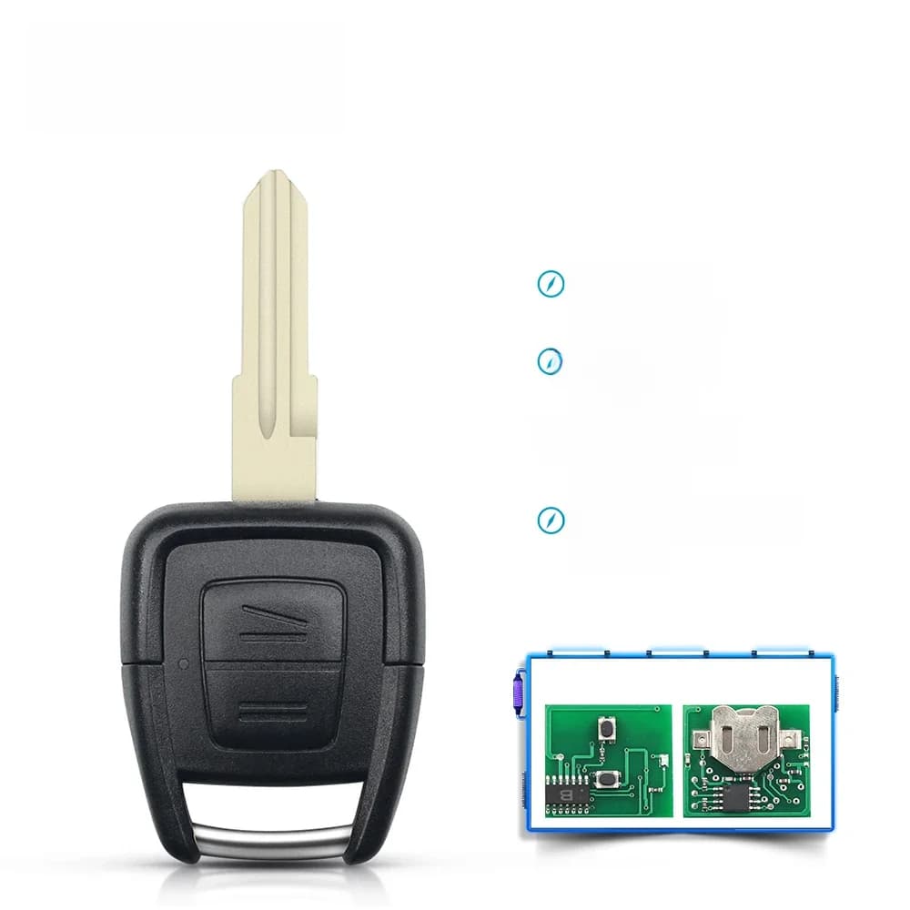 KEYYOU – clé télécommande OP1 24424723 MHz à 2 boutons pour voiture, pour Opel Vauxhall Astra Vectra Zafira Omega 3 Frontera, 433