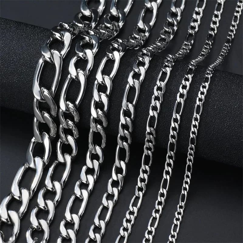 BTEN 2020 mode classique Figaro chaîne collier hommes en acier inoxydable Long collier pour hommes femmes chaîne bijoux