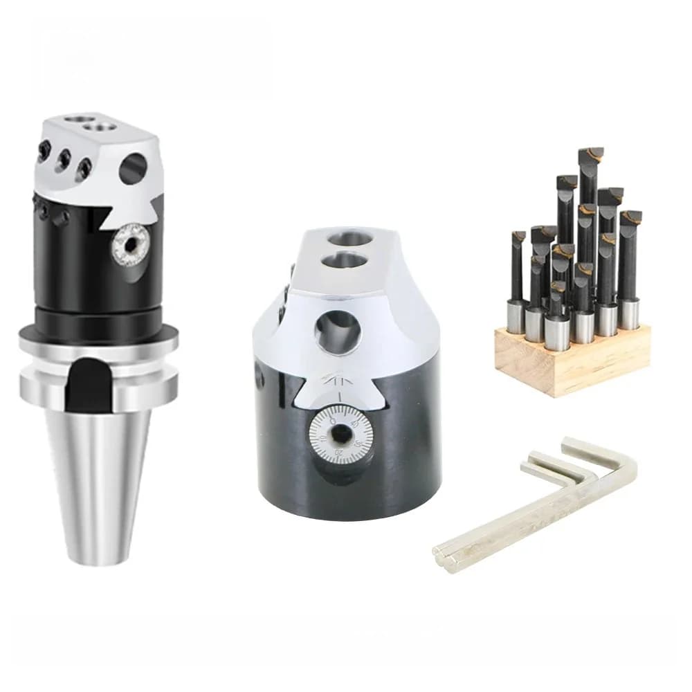 Tête d'alésage de type F1, support de fraisage de barre d'alésage de tour, outils de fraisage, clé hexagonale, 2 pouces, 3/4 pouces, 50mm, 75mm, 100mm, 12mm, 18mm, 25mm