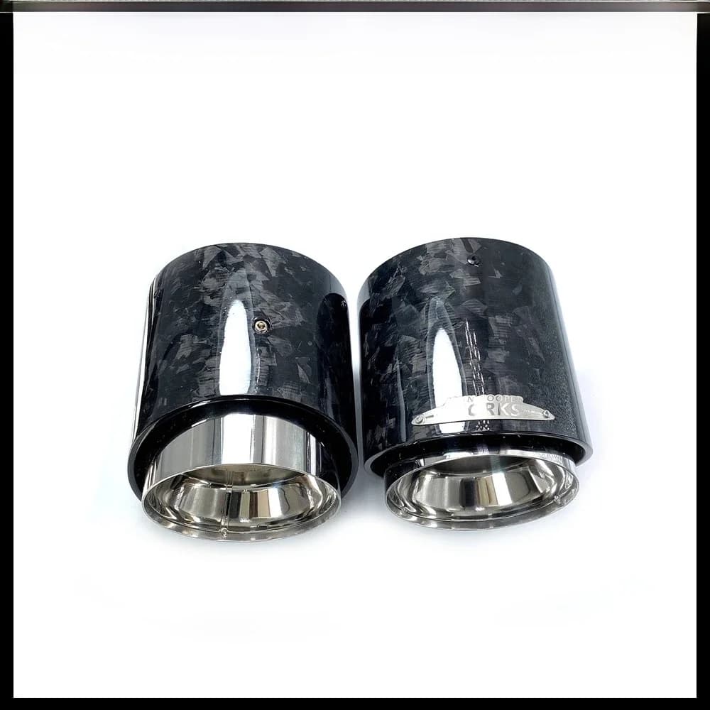 Embouts de Silencieux en Fibre de Carbone Forgé, Accessoire de Qualité Supérieure, pour Mini Cooper S F54/F55/F56/F57/F60/R55 R56, 1 Pièce