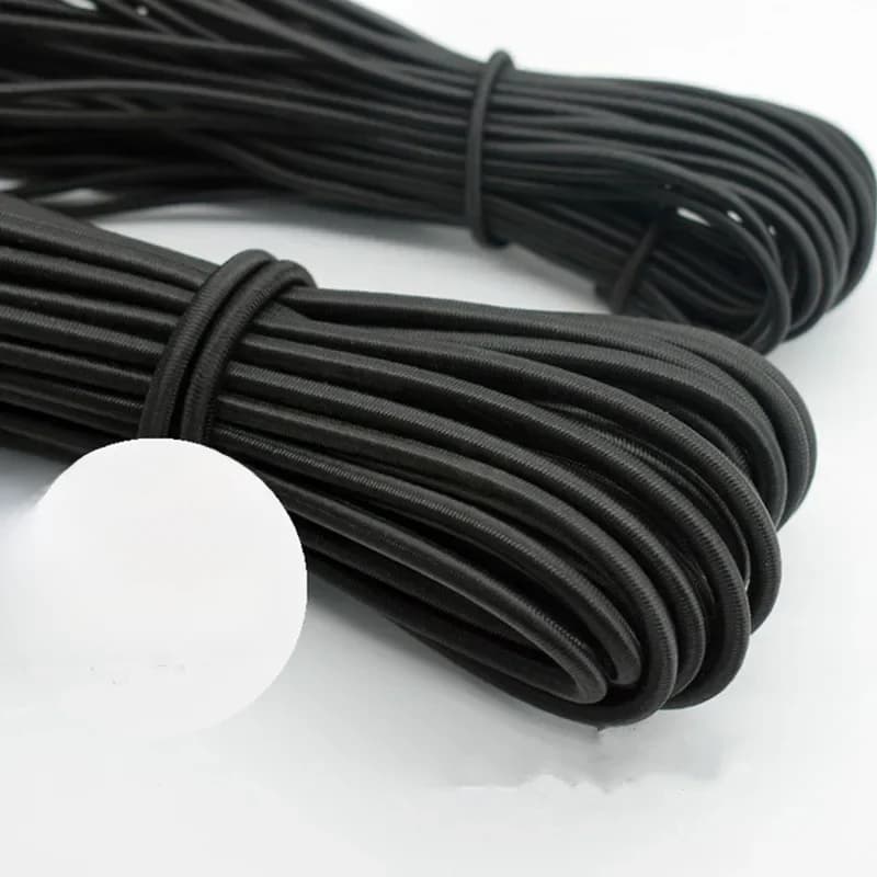 Bunduextrêmes élastique ronde, ULde sport, moustiquaire Luminelace, accessoires de couture, élastique inclinable, 8mm, 10mm, 12mm