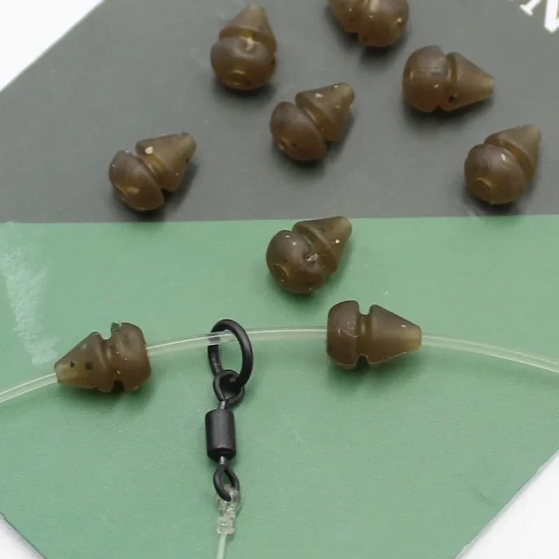 Accessoires de pêche à la carpe, 30 pièces, perles Heli Chod pour plates-formes d'hélicoptère, matériel Terminal de pêche à la carpe