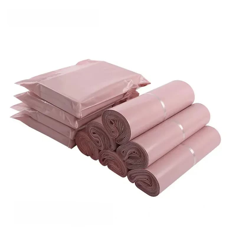 INPLUSTOP-Sac Express épais pour documents roses, sac de courrier étanche, sacs d'expédition auto-scellants pour vêtements, enveloppes postales, logo personnalisé