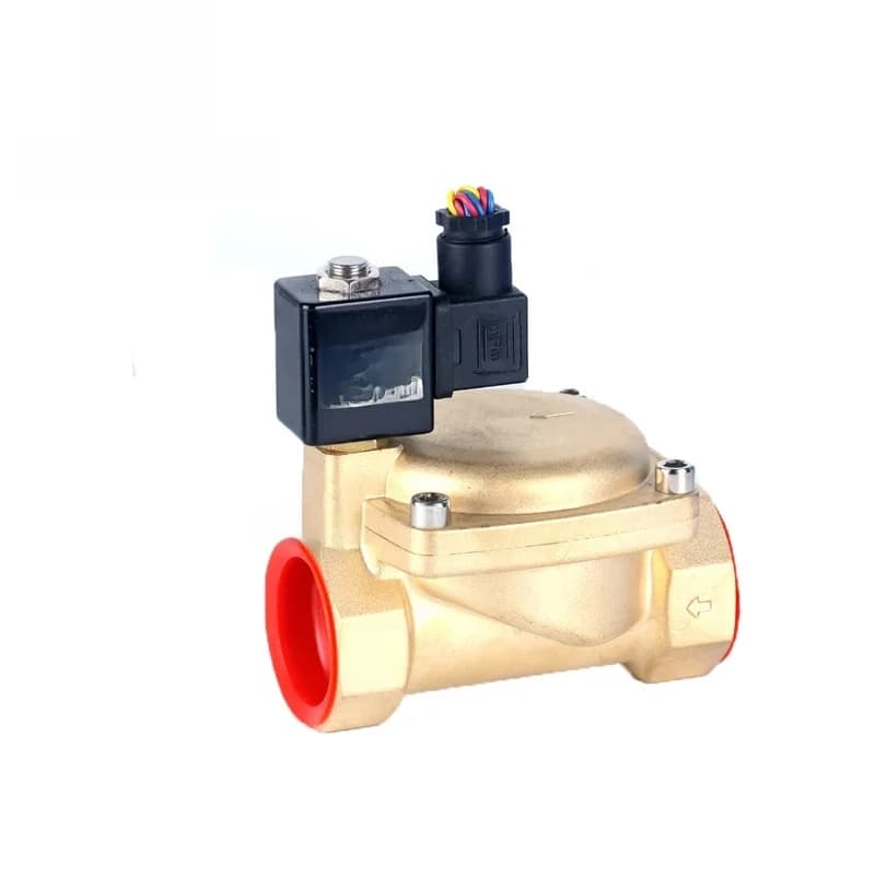 Électrovanne pilote en laiton normalement fermée, haute pression, 1/4 ", 3/8", 1/2 ", 3/4", 1 ", 1-1/4", 1-1/2 ", 2", 1,6 MPa, 0927