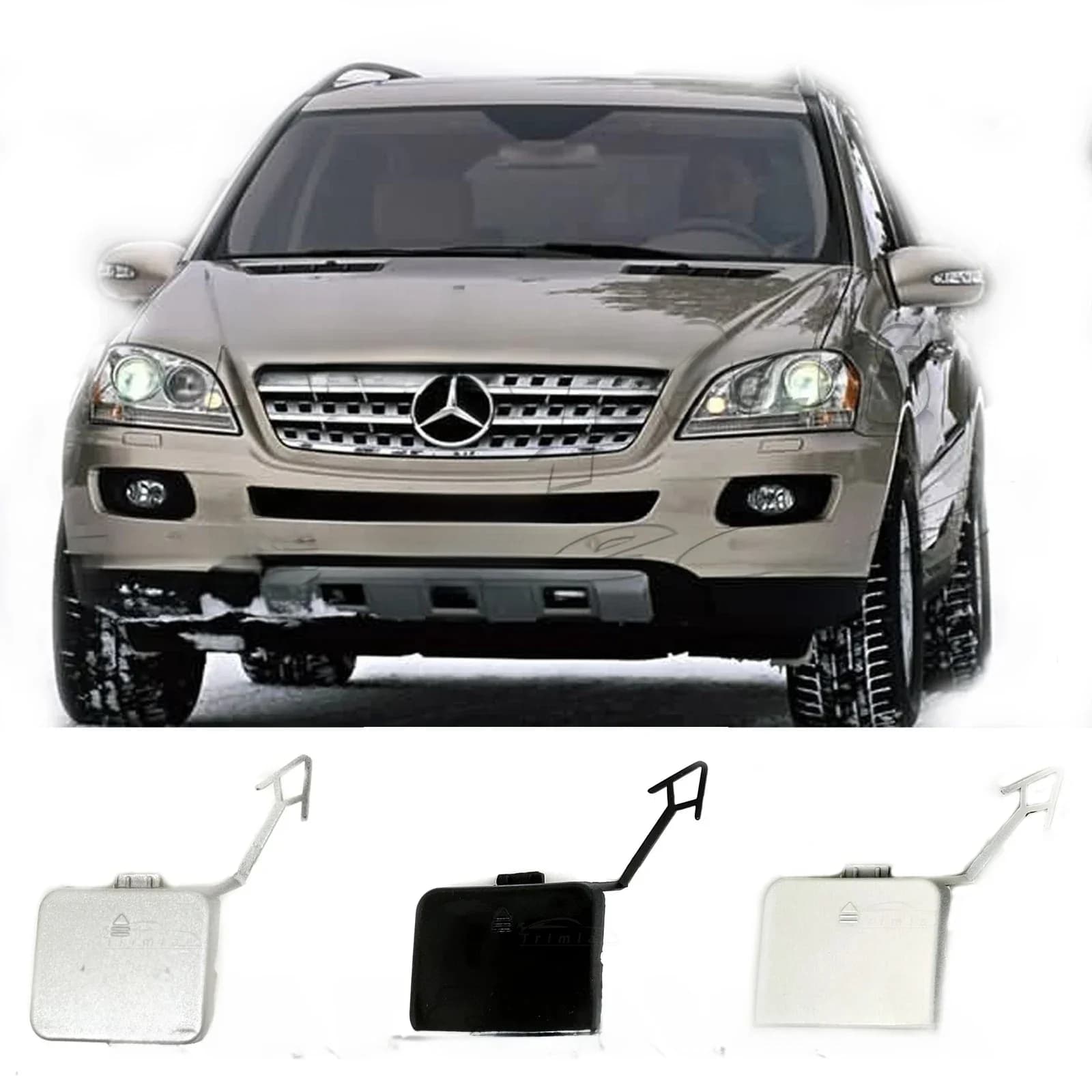 Couvercle de remorquage avant A1648850023, convient à 05-08 Mercedes-Benz ML W164 GL X164 280 320 350 420 450 500 63jas