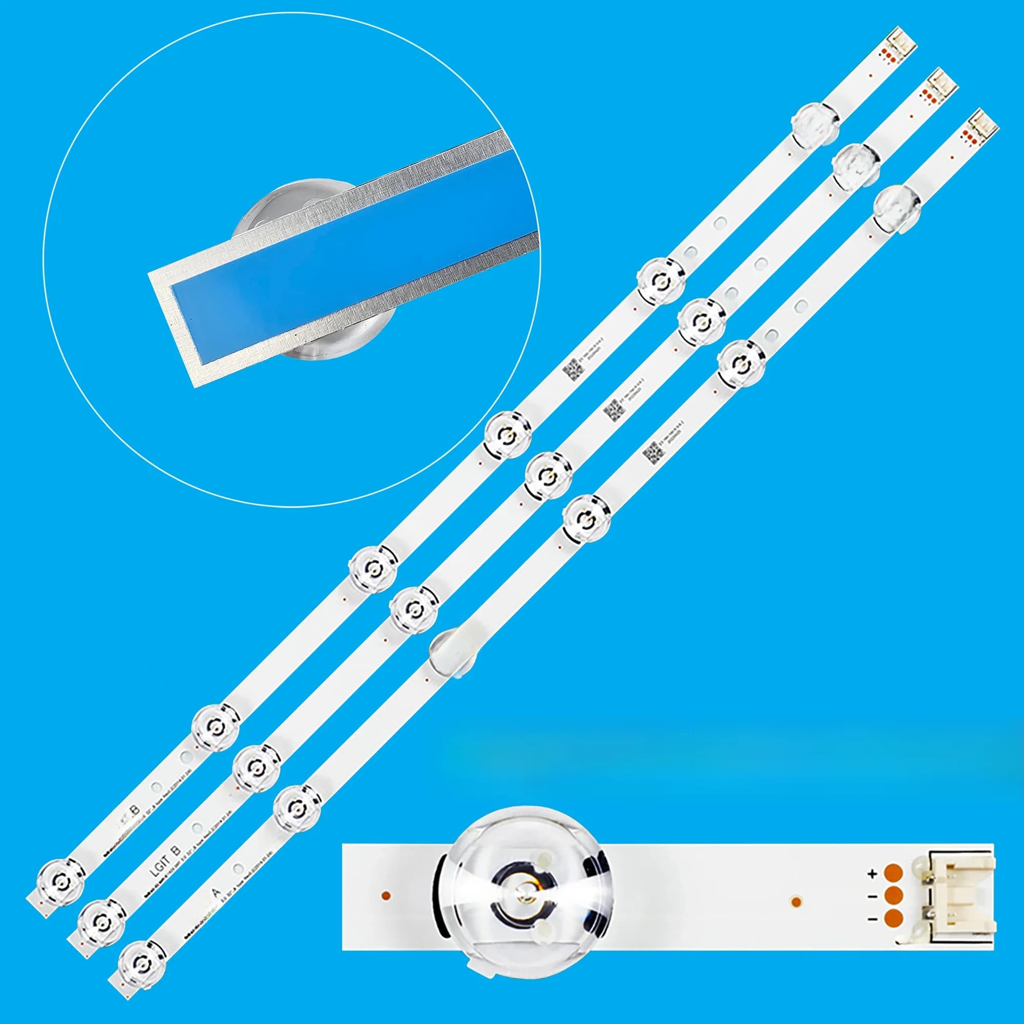 3 x Bande de rétroéclairage LED pour TV 32 ", innotek drt 3.0 32 LGIT drt3.0 WOOREE A/B UOT 32MB27VQ 32LB5610 32LB552B lg32lf560 32LF5610