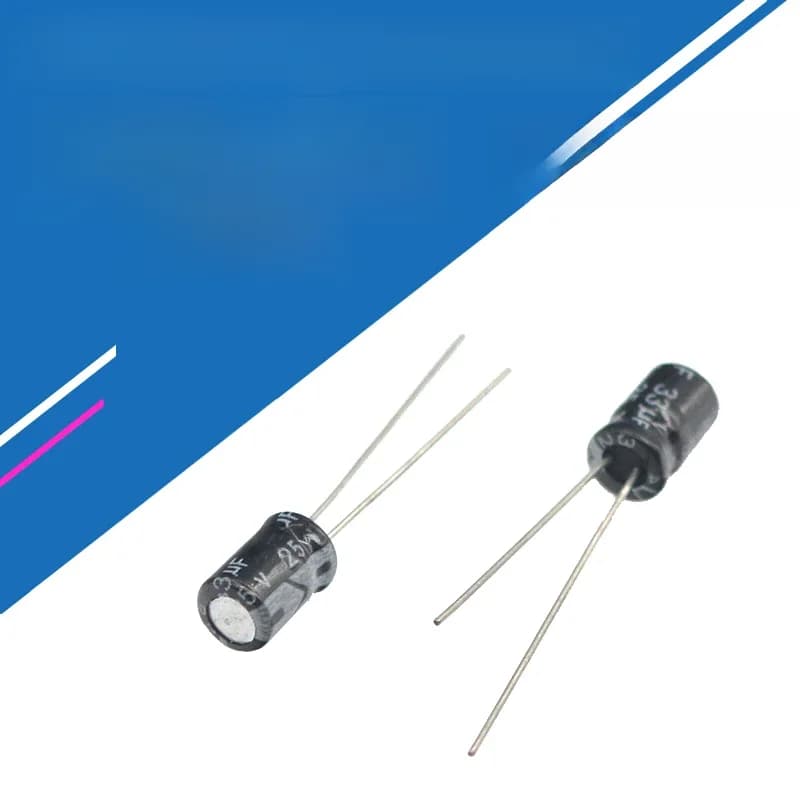 Condensateur électrolytique en aluminium 25V33uf 5x7mm 25v 33uf 33uf25v 25v33mf 33mf25v 25v33MFD 33mf 33MFD 25wv 25vdc 47uf 68uf