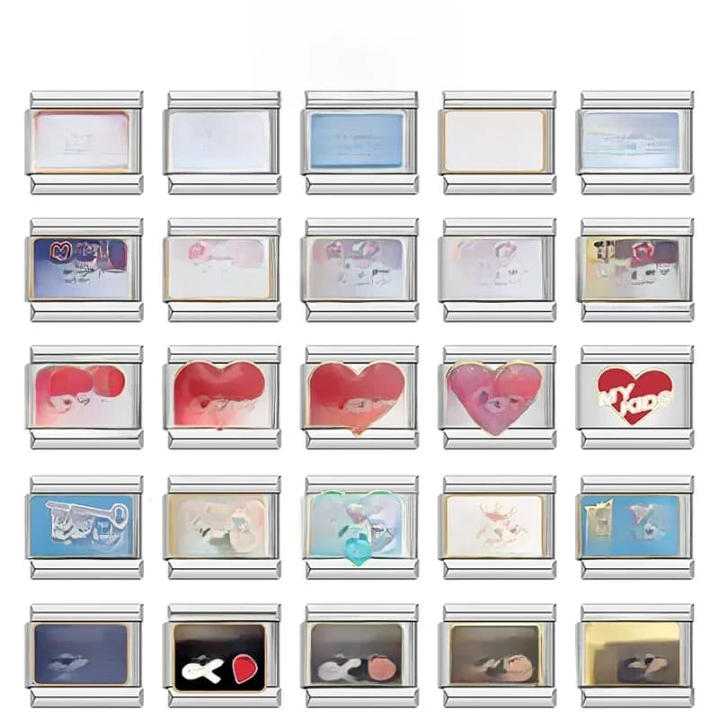 Hapiship nouvelle mode populaire douce tante maman papa amour nièce charme liens ajustement 9mm en acier inoxydable Bracelet faisant bijoux à bricoler soi-même DJ132