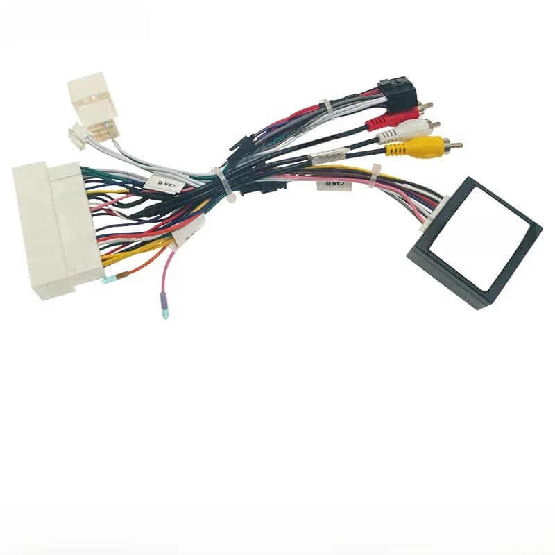 Adaptateur de Calbe avec boîte Canbus pour Hyundai Encino IX35 Tucson KIA K3, câble de prise stéréo, lecteur DVD, Audio de voiture, 16 broches