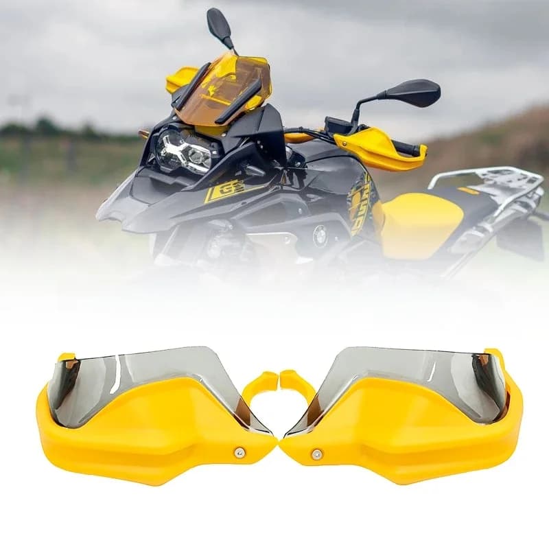 Bouclier de protection des mains jaune, pare-brise, compatible avec BMW Runder GS, R1250GS, LC, ADV, F800GS, Adventure, Fexecute, GS, F850GS, F900R