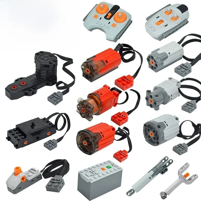 Moteur technique Mini Micro pièces M L XL fonction de puissance Servo ensembles PF Train télécommande blocs de construction MOC haute technologie Leduo