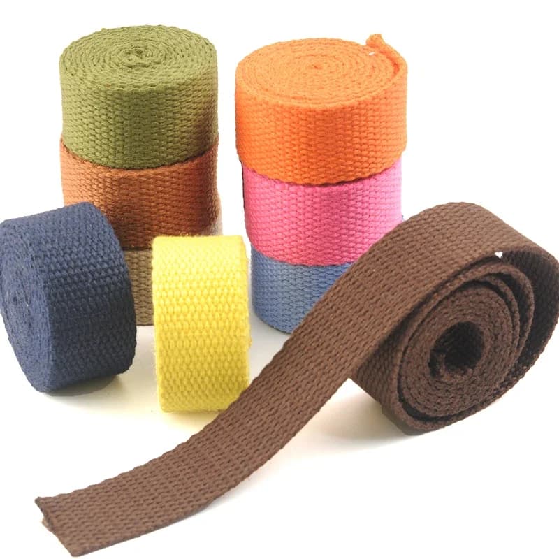Sangle en toile de coton pour sac à dos, 3 mètres, 25/32/38mm, ruban, ceinture, accessoires, pièces de bricolage artisanal pour la maison