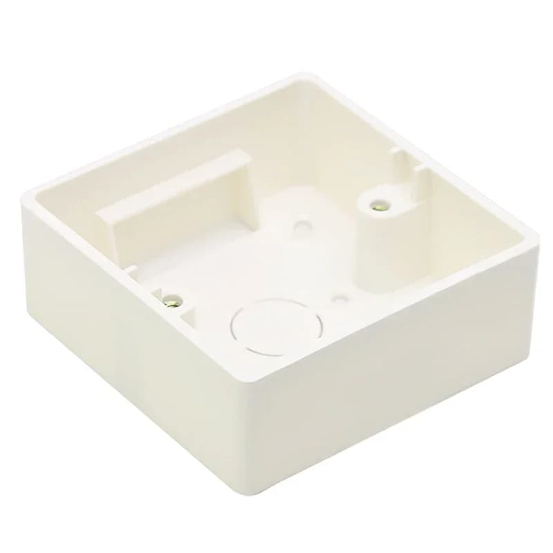 Boîte de montage pour interrupteur et prise standard, accessoires de prise externe, tout emplacement mural, 86mm x 86mm