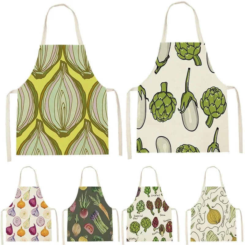 Bavoir pour famille, légumes frais, tomates, carottes, accessoires de cuisine, 68x55 Cm, boulangerie, nettoyage, Delantal