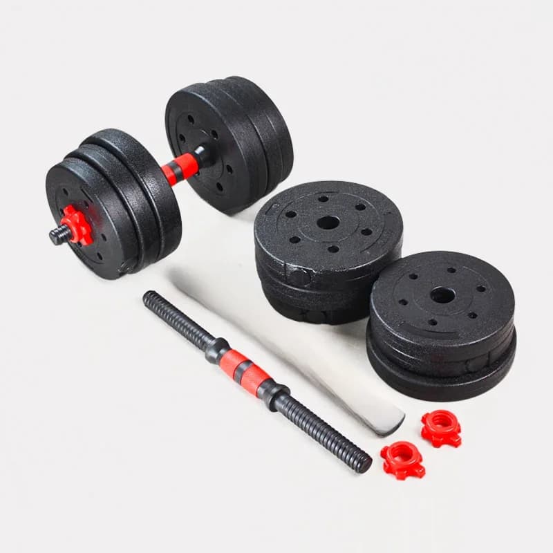 Haltères en acier massif, 40/50cm, équipement de musculation et de levage de poids