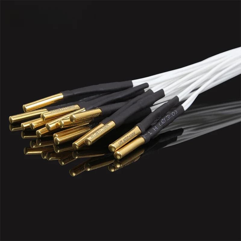 Imprimante 3D pièces 3d HT-100K capteur de température à thermistance ntc 100K Ohm NTC 3950 avec câble pour Filament haute température 1/2M