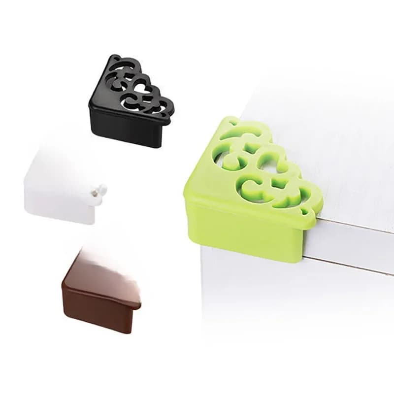 4 pièces/ensemble motif de fleur ajouré enfant Table bureau coin garde enfants sécurité bord Silicone protecteur couvre sûr pour la tête de bébé